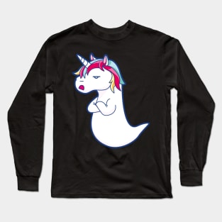 Boonicorn ghost unicorn Long Sleeve T-Shirt